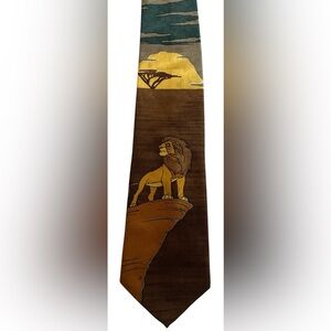 Vintage Disney The Lion King Mufasa Necktie Made in Canada 58”